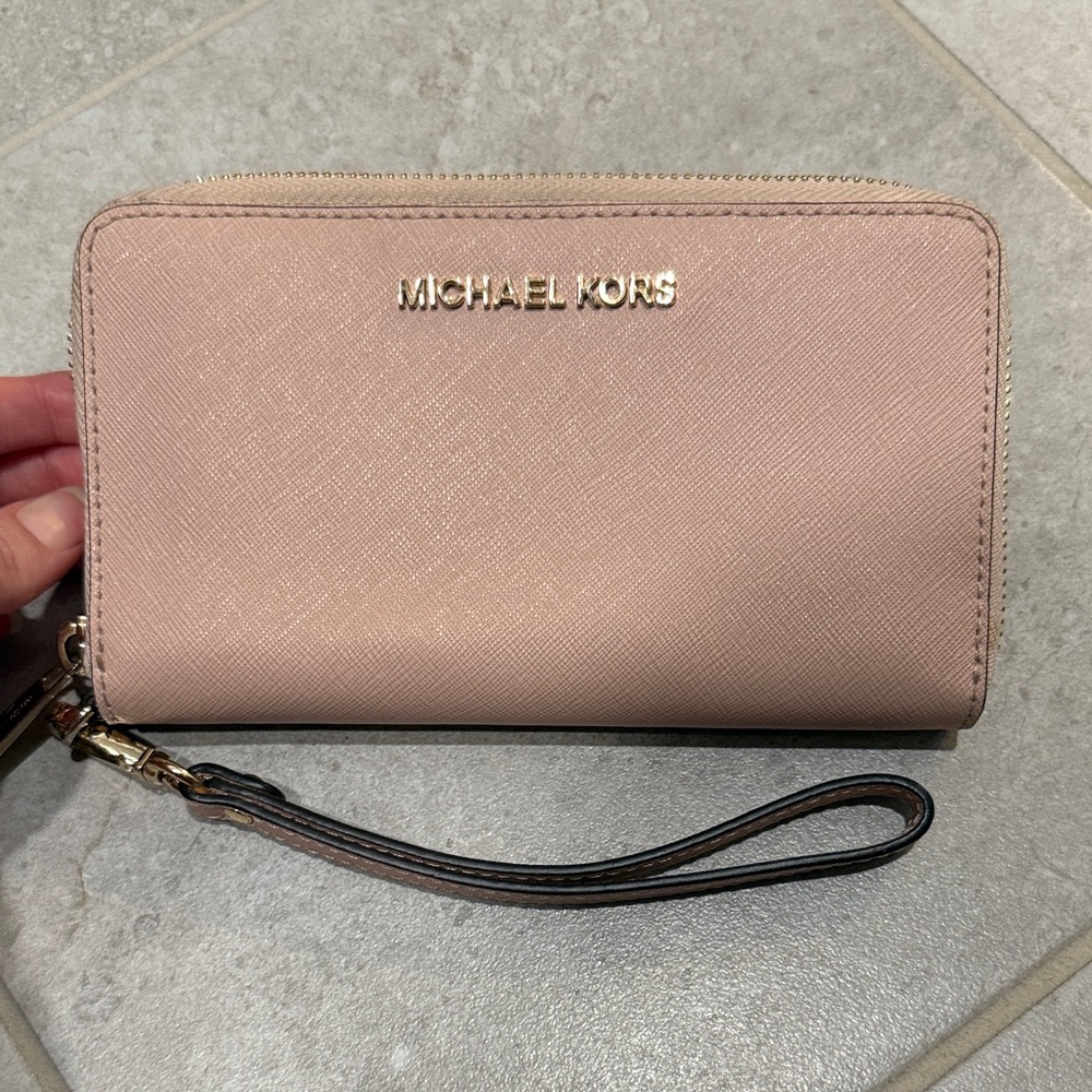 Michael Kors Blush Wristlet Wallet